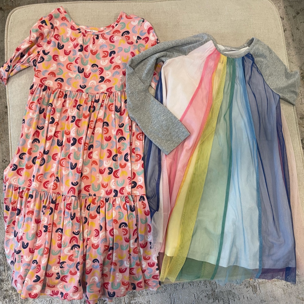 Hanna Andersson Rainbow Dresses Set (130)